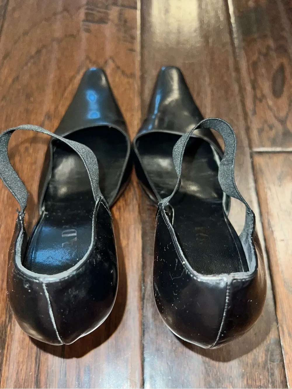 Prada Black Pointed Mary Jane Heels with Ankle Strap